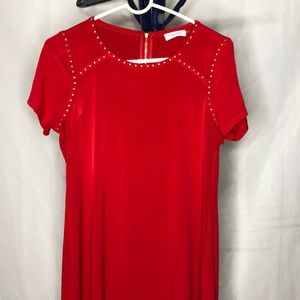 Cute cocktail Calvin Klein Red dress size 10